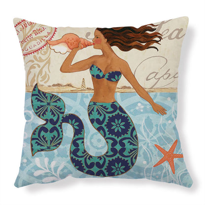 Sofa Pillows - Sea Turtle Print Throw