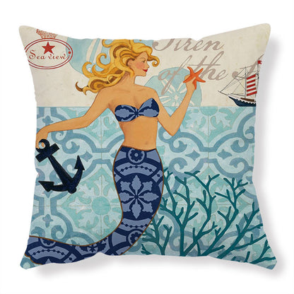 Sofa Pillows - Sea Turtle Print Throw