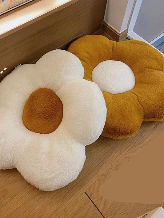 Sofa Pillows - Fluffy Flower Cushion