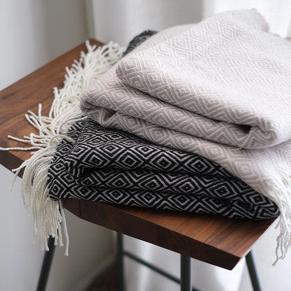 Chair Throw - Nordic Style Woven Blanket