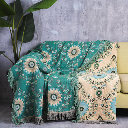 Sofa Throw - LoCo Green Bohemian
